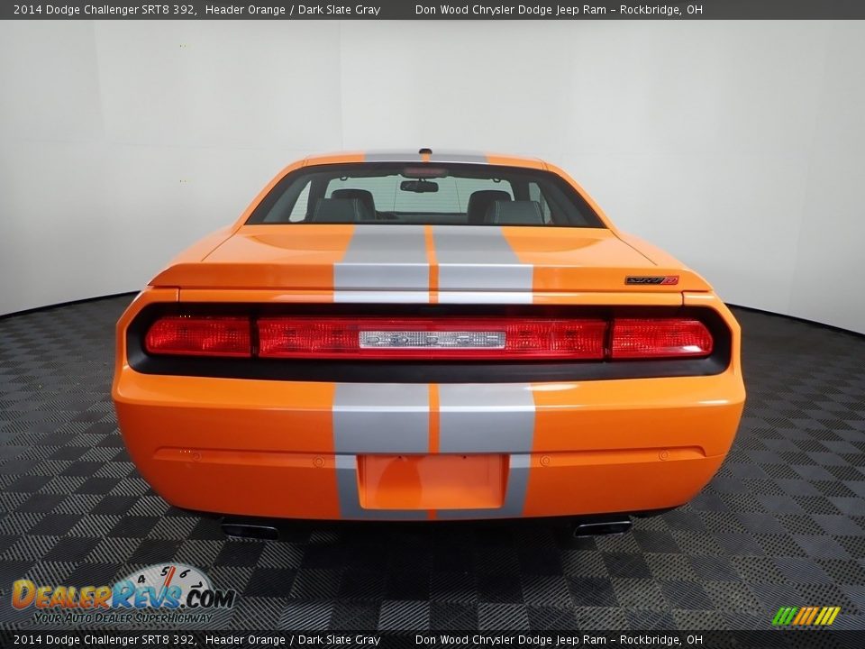 2014 Dodge Challenger SRT8 392 Header Orange / Dark Slate Gray Photo #8