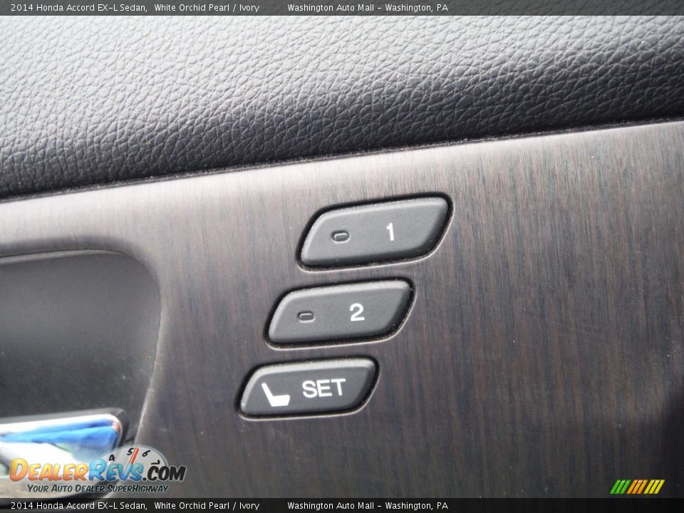 2014 Honda Accord EX-L Sedan White Orchid Pearl / Ivory Photo #13