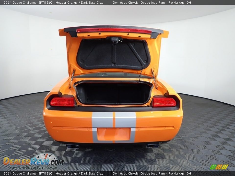 2014 Dodge Challenger SRT8 392 Header Orange / Dark Slate Gray Photo #9