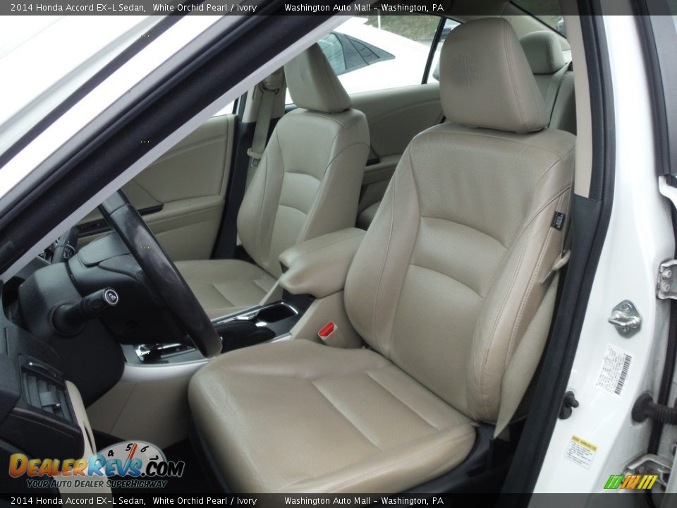 2014 Honda Accord EX-L Sedan White Orchid Pearl / Ivory Photo #15