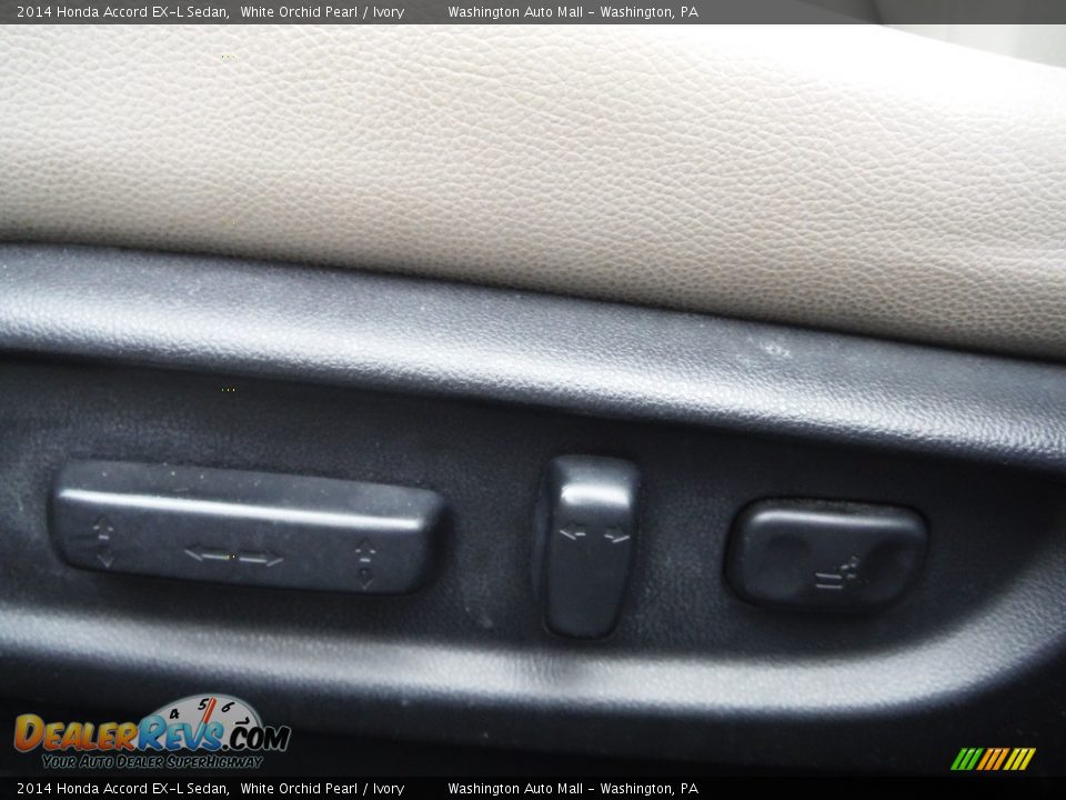 2014 Honda Accord EX-L Sedan White Orchid Pearl / Ivory Photo #16