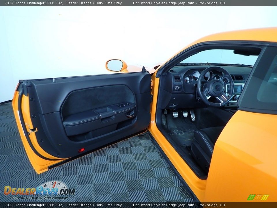 2014 Dodge Challenger SRT8 392 Header Orange / Dark Slate Gray Photo #12