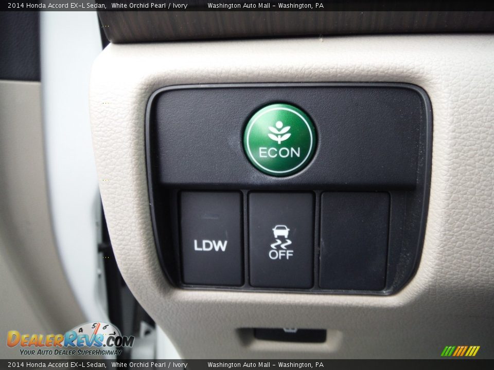 2014 Honda Accord EX-L Sedan White Orchid Pearl / Ivory Photo #17