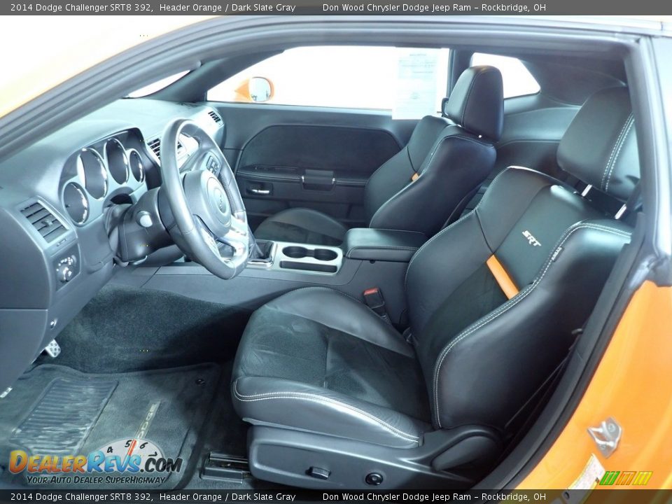 2014 Dodge Challenger SRT8 392 Header Orange / Dark Slate Gray Photo #13