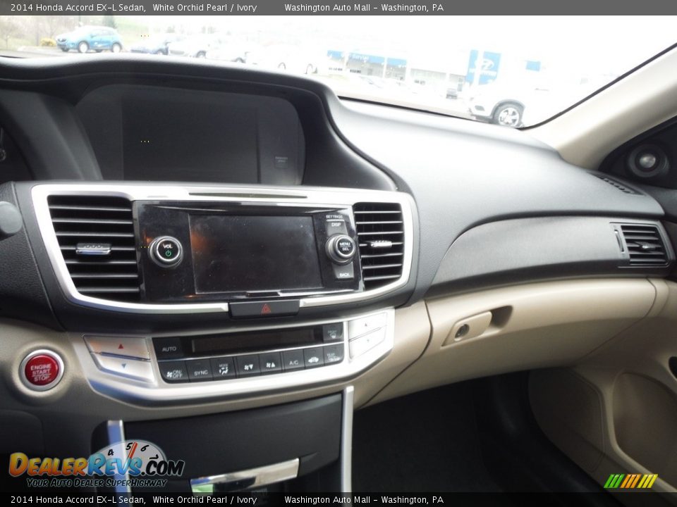 2014 Honda Accord EX-L Sedan White Orchid Pearl / Ivory Photo #19