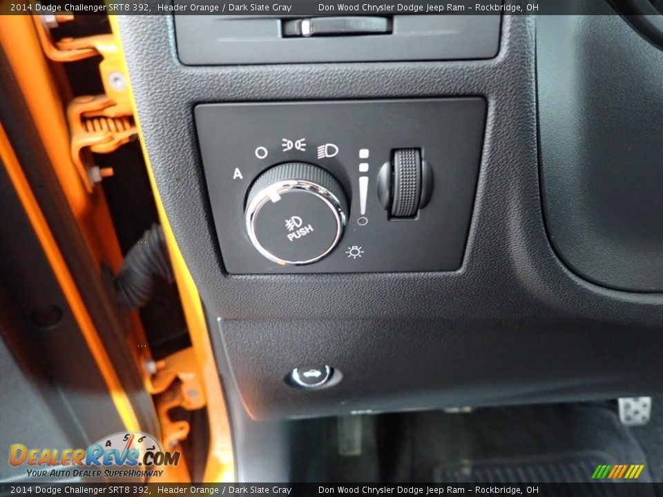 2014 Dodge Challenger SRT8 392 Header Orange / Dark Slate Gray Photo #16