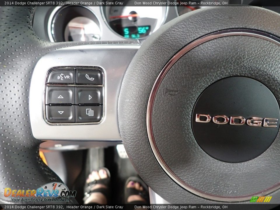 2014 Dodge Challenger SRT8 392 Header Orange / Dark Slate Gray Photo #17