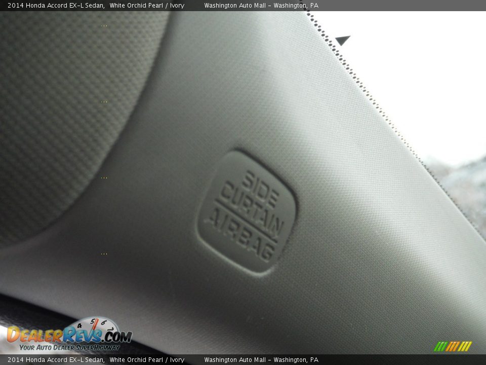 2014 Honda Accord EX-L Sedan White Orchid Pearl / Ivory Photo #22