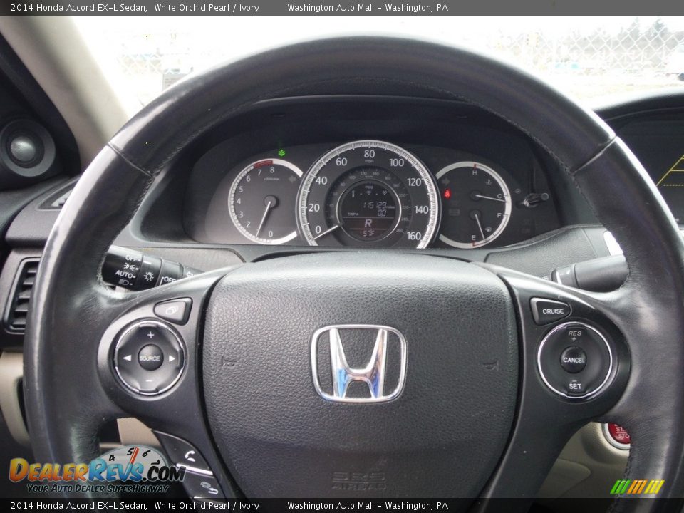 2014 Honda Accord EX-L Sedan White Orchid Pearl / Ivory Photo #23