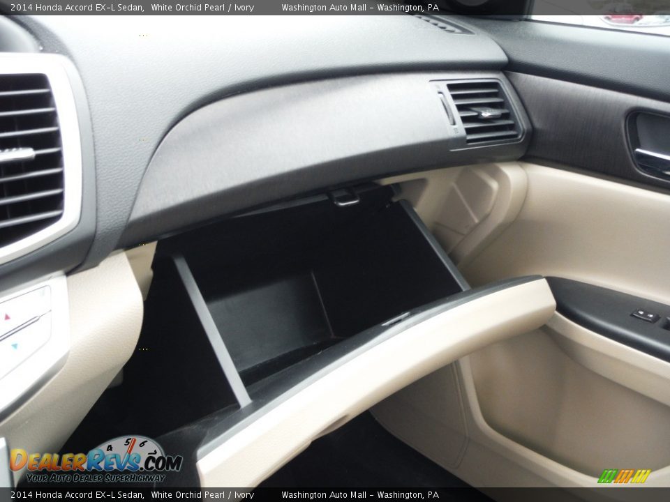 2014 Honda Accord EX-L Sedan White Orchid Pearl / Ivory Photo #24