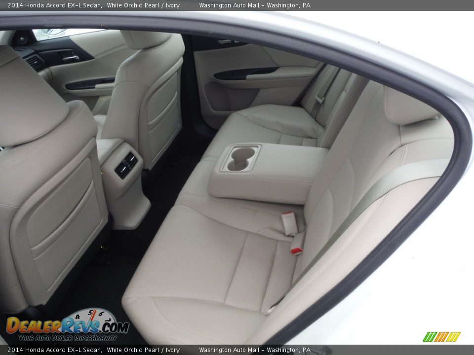 2014 Honda Accord EX-L Sedan White Orchid Pearl / Ivory Photo #25