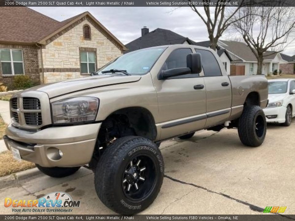 2006 Dodge Ram 2500 SLT Quad Cab 4x4 Light Khaki Metallic / Khaki Photo #1