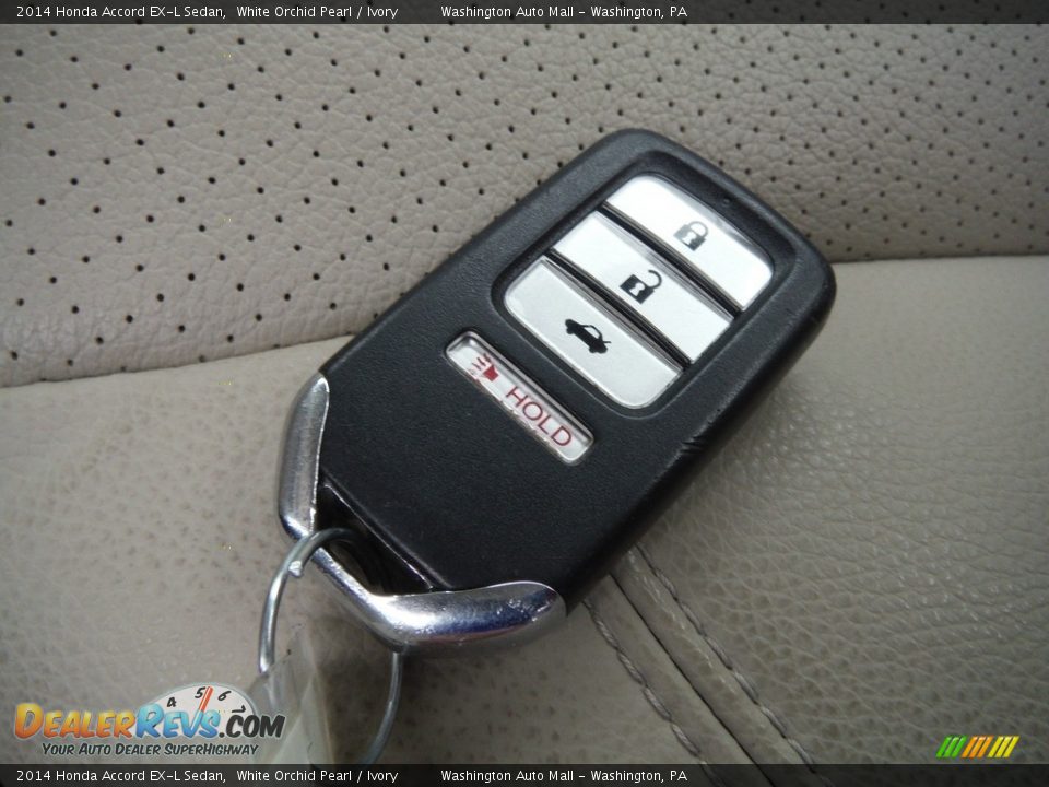 2014 Honda Accord EX-L Sedan White Orchid Pearl / Ivory Photo #27