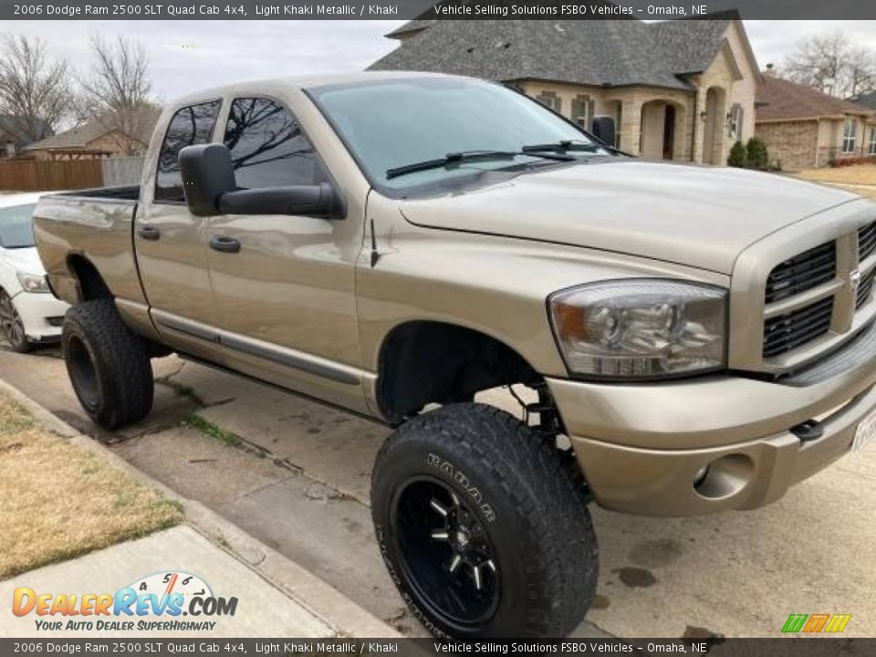 2006 Dodge Ram 2500 SLT Quad Cab 4x4 Light Khaki Metallic / Khaki Photo #2