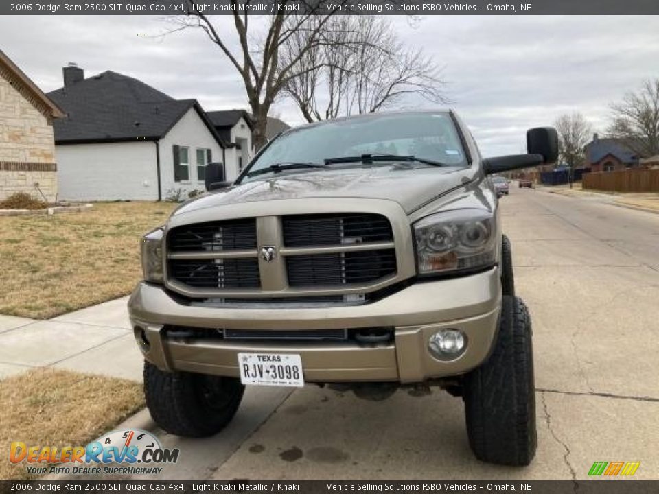 2006 Dodge Ram 2500 SLT Quad Cab 4x4 Light Khaki Metallic / Khaki Photo #3