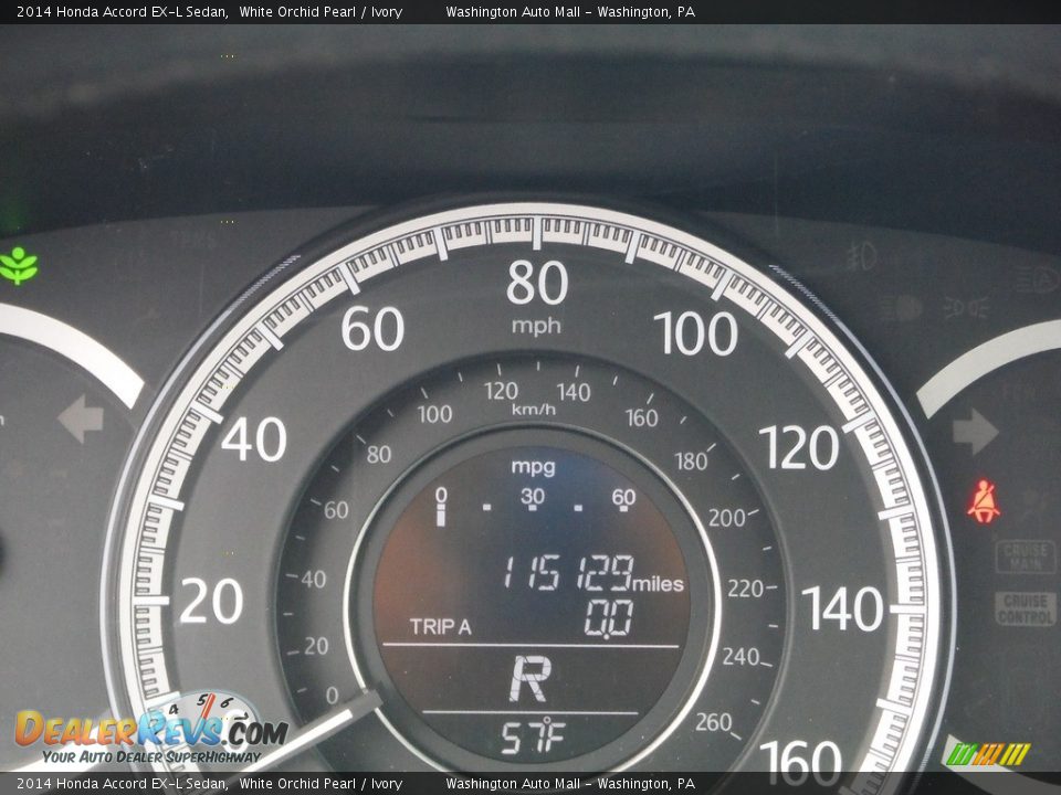 2014 Honda Accord EX-L Sedan White Orchid Pearl / Ivory Photo #29