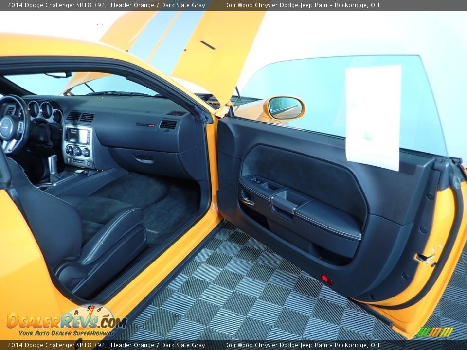 2014 Dodge Challenger SRT8 392 Header Orange / Dark Slate Gray Photo #25