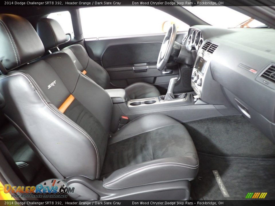 2014 Dodge Challenger SRT8 392 Header Orange / Dark Slate Gray Photo #26