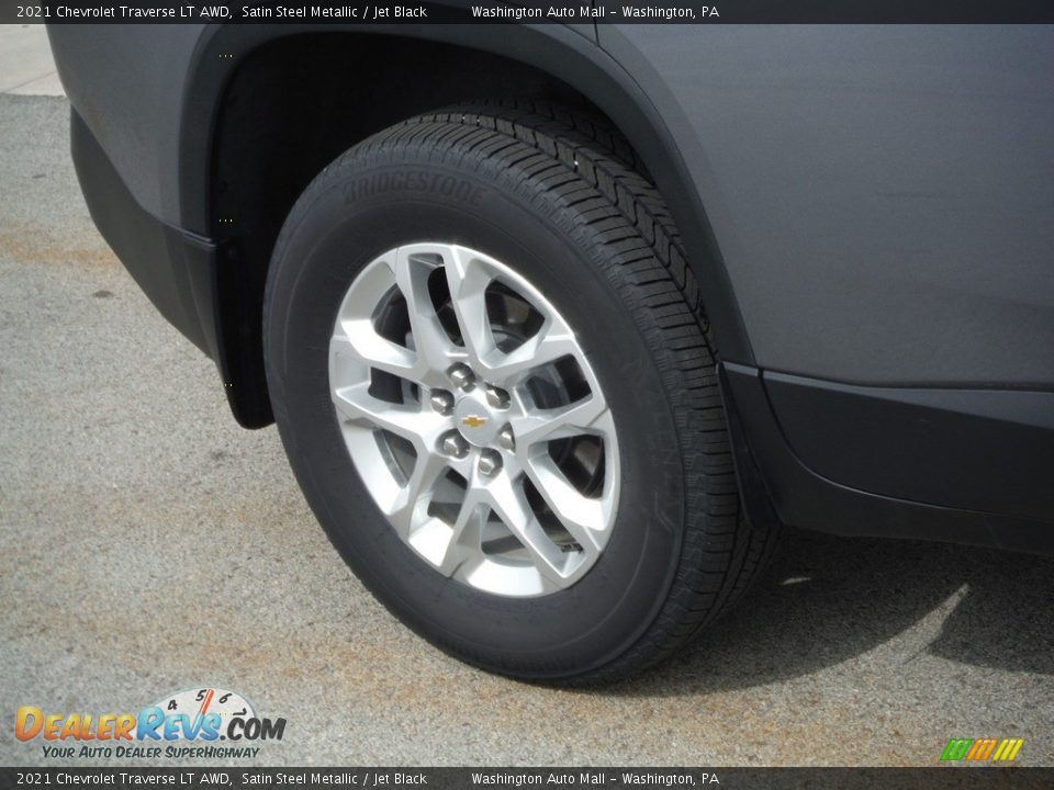 2021 Chevrolet Traverse LT AWD Satin Steel Metallic / Jet Black Photo #3