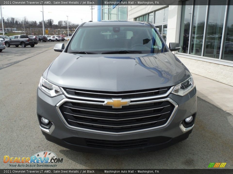 2021 Chevrolet Traverse LT AWD Satin Steel Metallic / Jet Black Photo #4