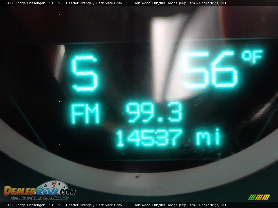 2014 Dodge Challenger SRT8 392 Header Orange / Dark Slate Gray Photo #29