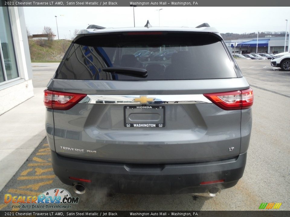 2021 Chevrolet Traverse LT AWD Satin Steel Metallic / Jet Black Photo #7