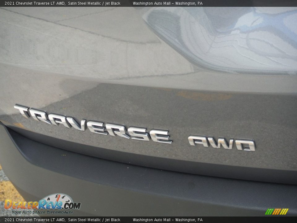 2021 Chevrolet Traverse LT AWD Satin Steel Metallic / Jet Black Photo #8