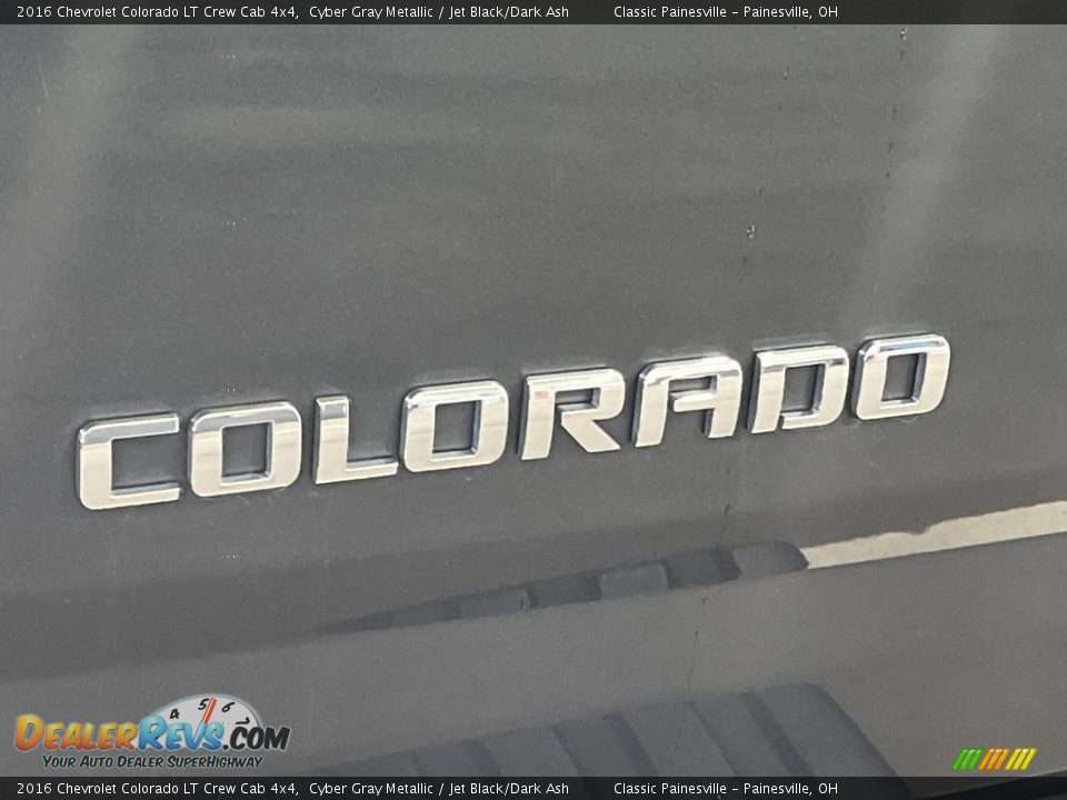2016 Chevrolet Colorado LT Crew Cab 4x4 Cyber Gray Metallic / Jet Black/Dark Ash Photo #28