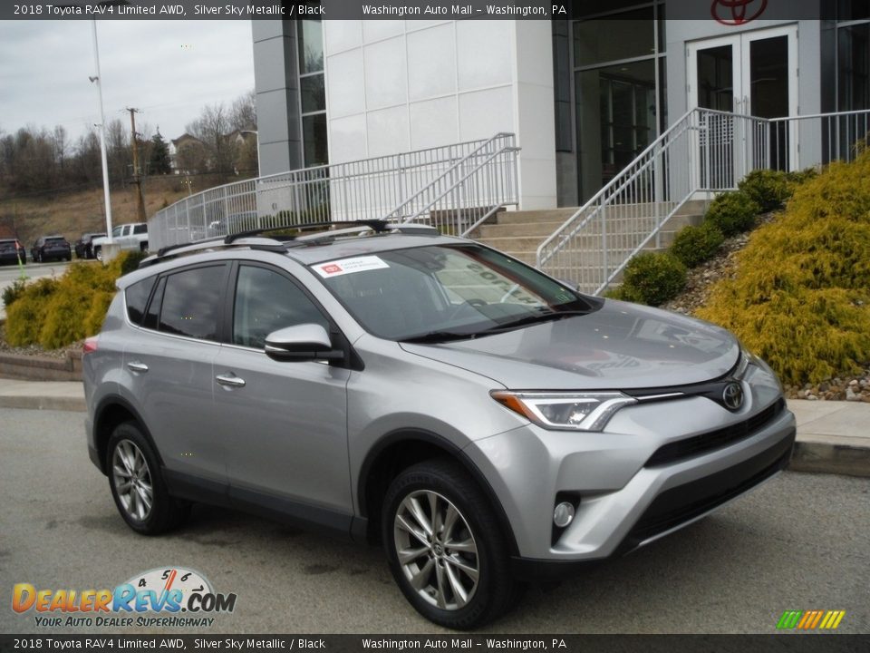 2018 Toyota RAV4 Limited AWD Silver Sky Metallic / Black Photo #1