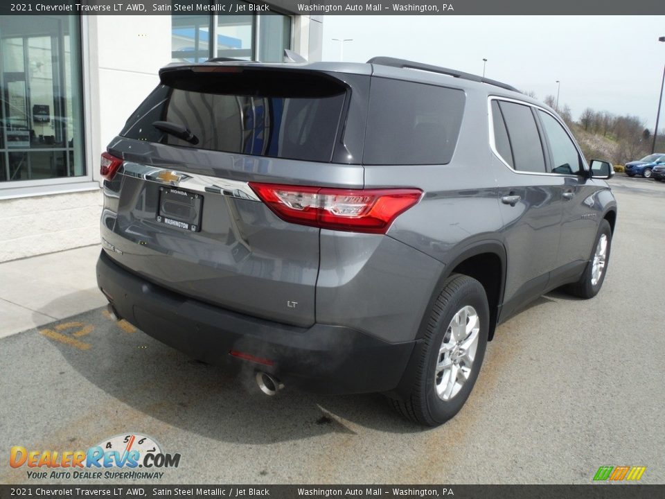 2021 Chevrolet Traverse LT AWD Satin Steel Metallic / Jet Black Photo #10
