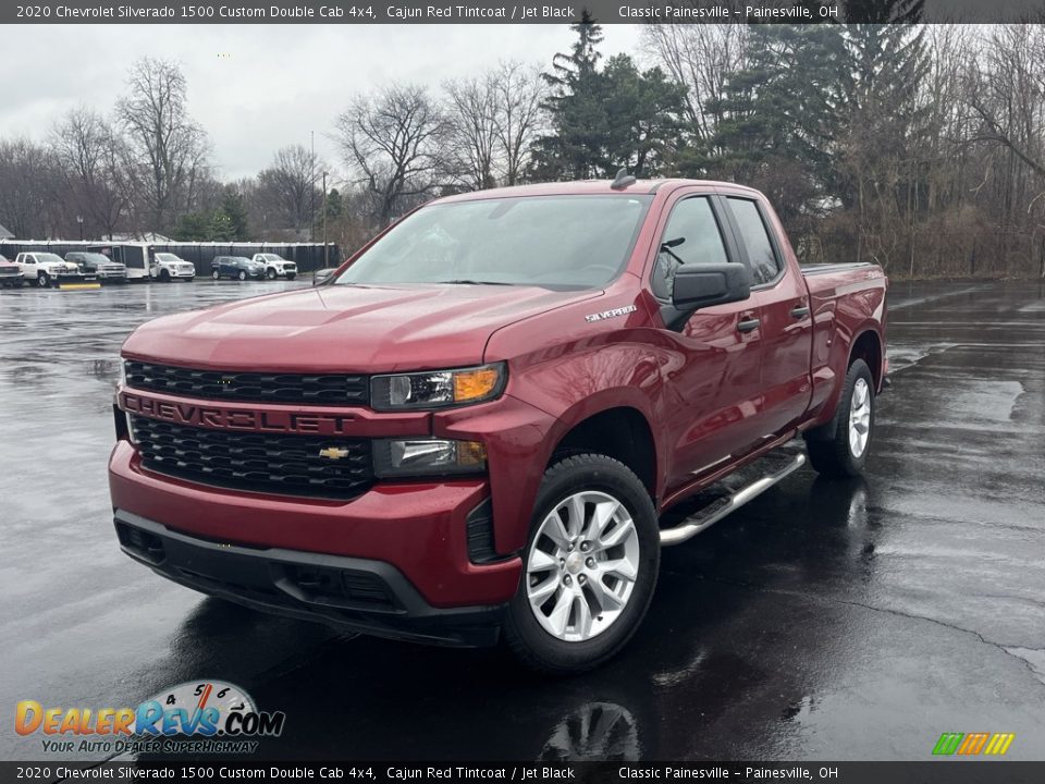 2020 Chevrolet Silverado 1500 Custom Double Cab 4x4 Cajun Red Tintcoat / Jet Black Photo #1