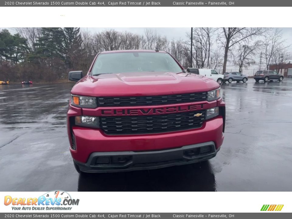 2020 Chevrolet Silverado 1500 Custom Double Cab 4x4 Cajun Red Tintcoat / Jet Black Photo #3