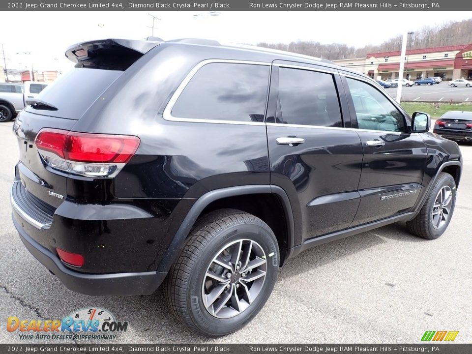 2022 Jeep Grand Cherokee Limited 4x4 Diamond Black Crystal Pearl / Black Photo #6