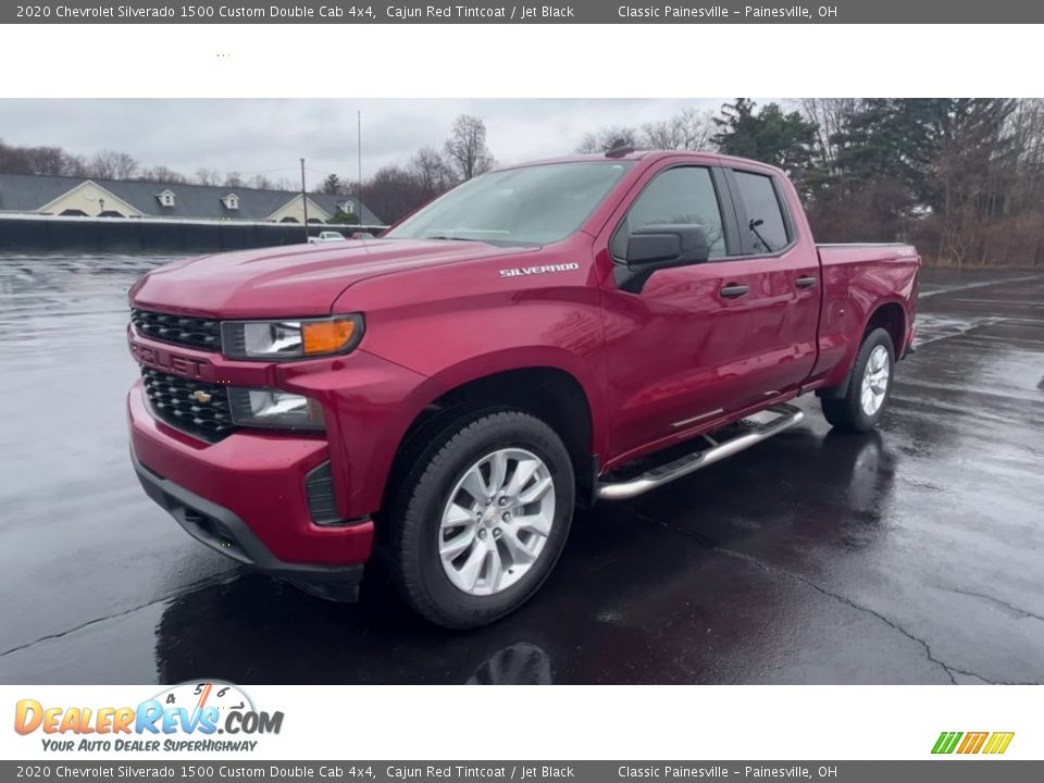 Cajun Red Tintcoat 2020 Chevrolet Silverado 1500 Custom Double Cab 4x4 Photo #4