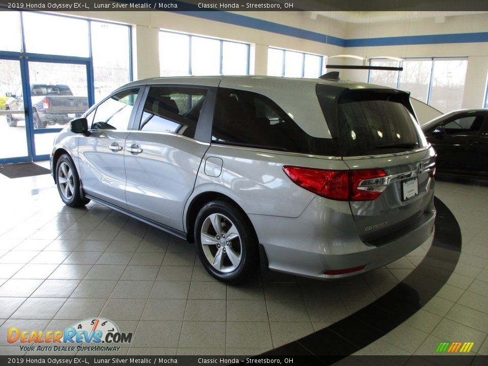 2019 Honda Odyssey EX-L Lunar Silver Metallic / Mocha Photo #9