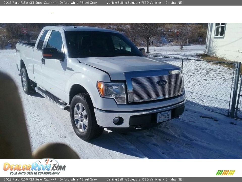 2013 Ford F150 XLT SuperCab 4x4 Oxford White / Steel Gray Photo #1