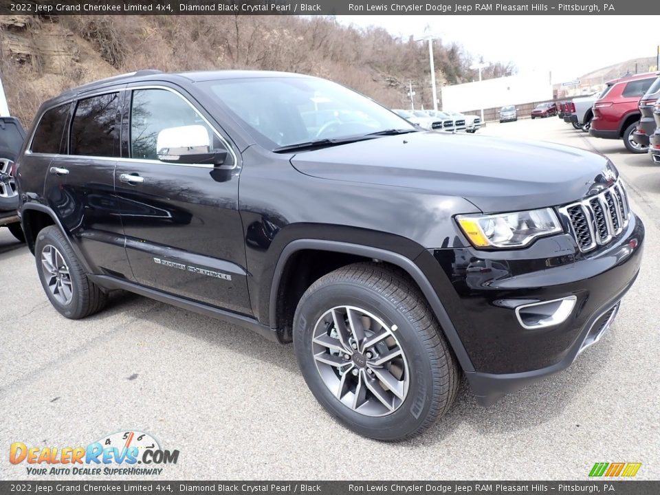 2022 Jeep Grand Cherokee Limited 4x4 Diamond Black Crystal Pearl / Black Photo #8