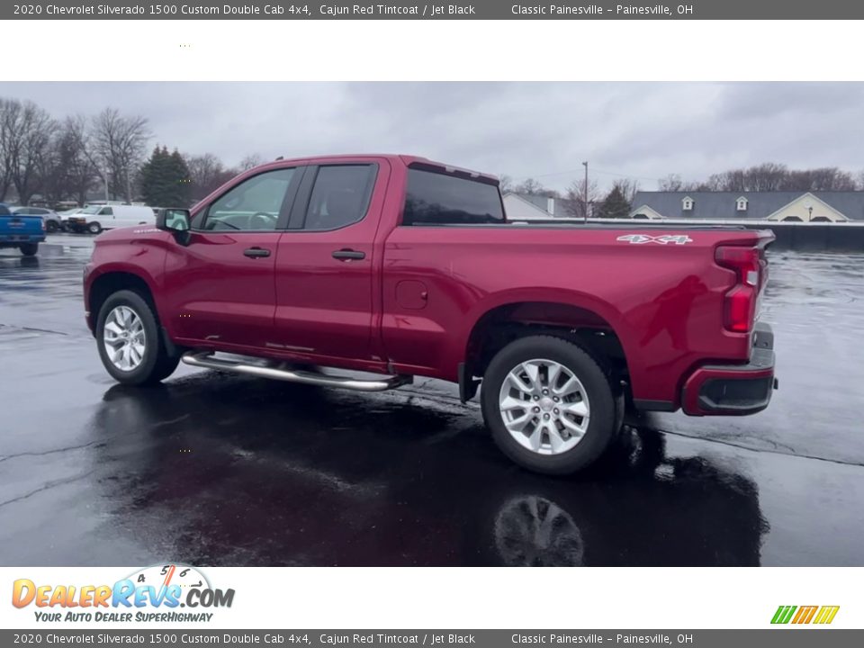 2020 Chevrolet Silverado 1500 Custom Double Cab 4x4 Cajun Red Tintcoat / Jet Black Photo #6