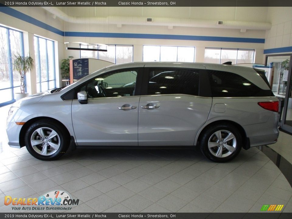 2019 Honda Odyssey EX-L Lunar Silver Metallic / Mocha Photo #10