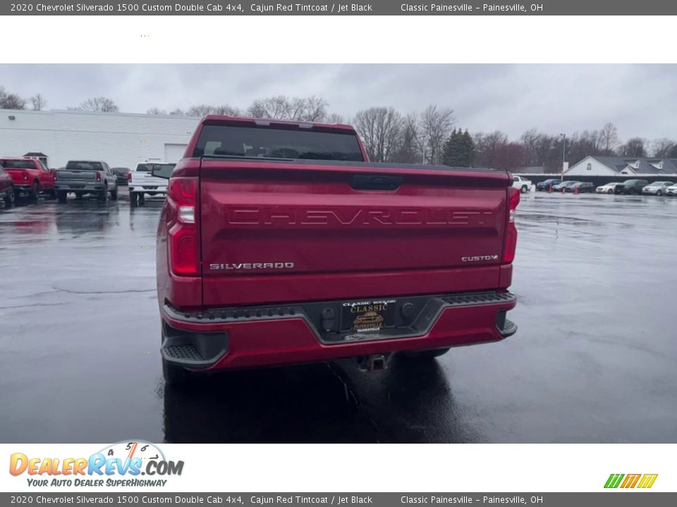 2020 Chevrolet Silverado 1500 Custom Double Cab 4x4 Cajun Red Tintcoat / Jet Black Photo #7