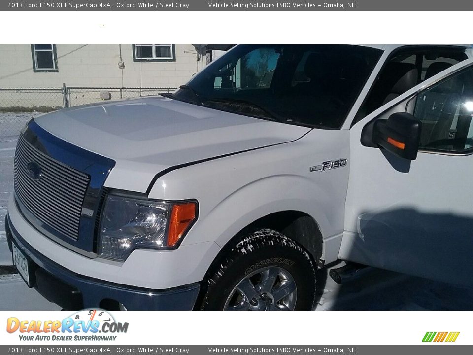 2013 Ford F150 XLT SuperCab 4x4 Oxford White / Steel Gray Photo #2