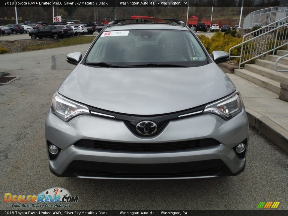 2018 Toyota RAV4 Limited AWD Silver Sky Metallic / Black Photo #12