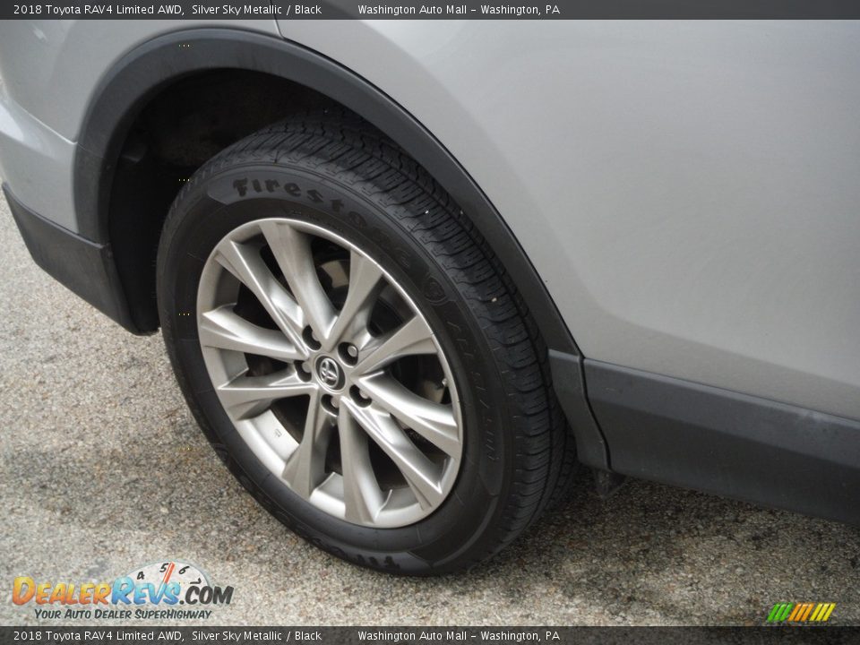 2018 Toyota RAV4 Limited AWD Silver Sky Metallic / Black Photo #14