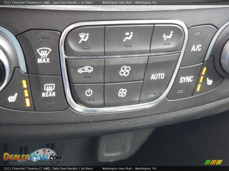 2021 Chevrolet Traverse LT AWD Satin Steel Metallic / Jet Black Photo #22