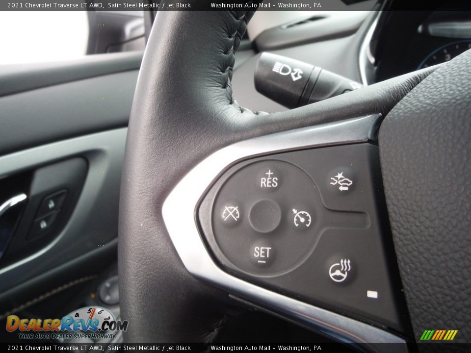 2021 Chevrolet Traverse LT AWD Satin Steel Metallic / Jet Black Photo #24