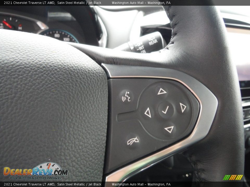 2021 Chevrolet Traverse LT AWD Satin Steel Metallic / Jet Black Photo #25