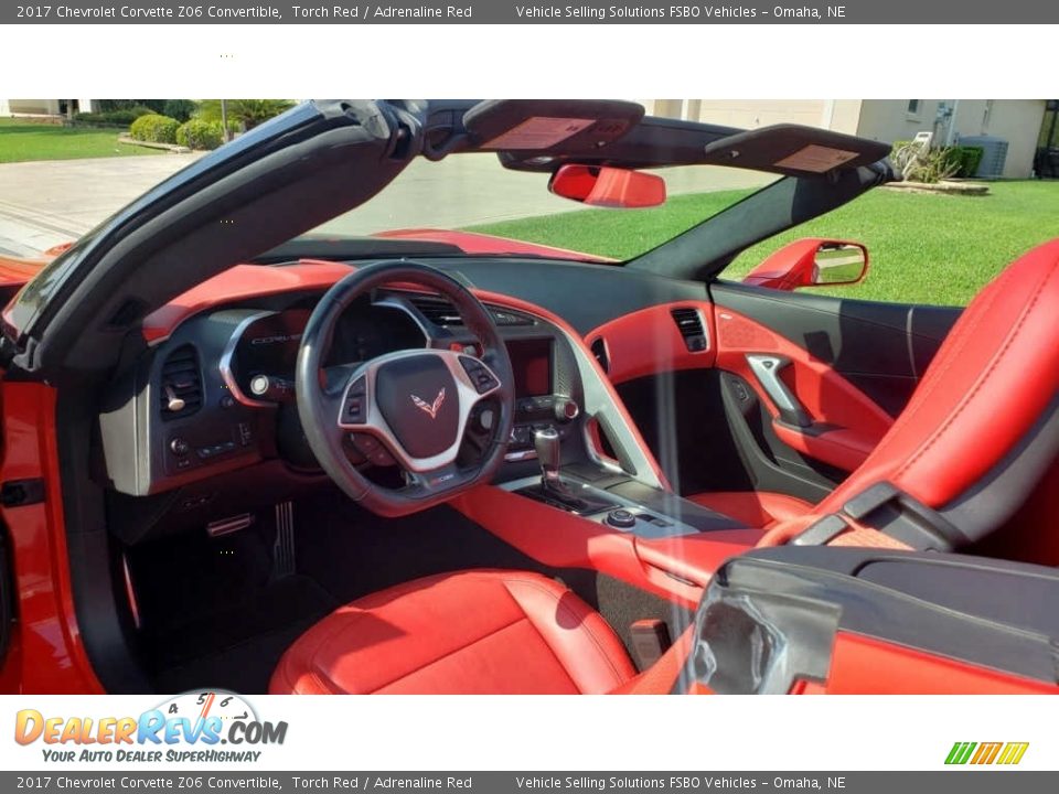 Adrenaline Red Interior - 2017 Chevrolet Corvette Z06 Convertible Photo #4