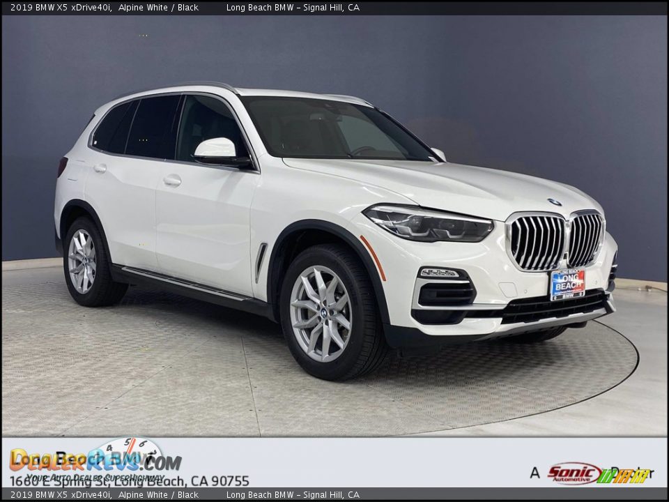 2019 BMW X5 xDrive40i Alpine White / Black Photo #1