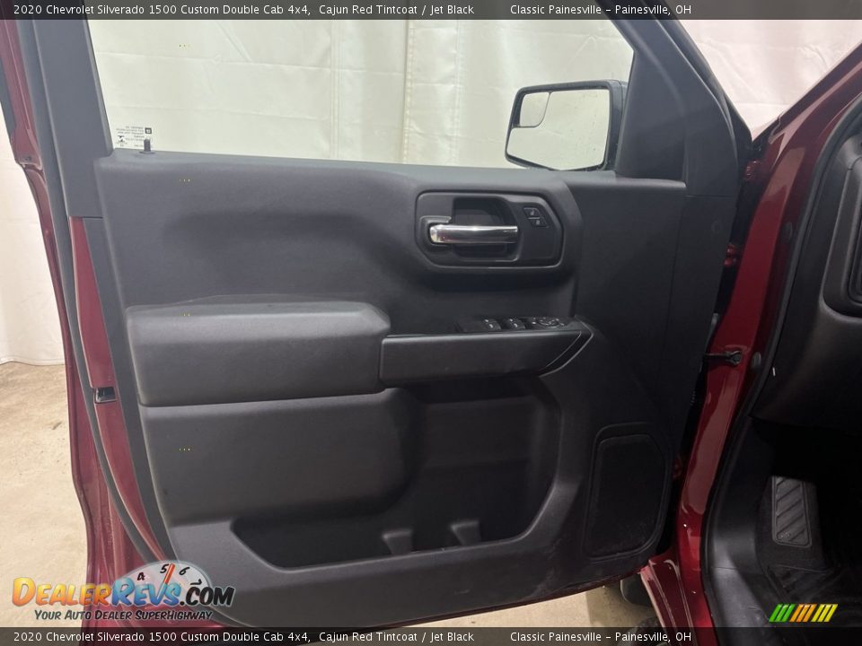 2020 Chevrolet Silverado 1500 Custom Double Cab 4x4 Cajun Red Tintcoat / Jet Black Photo #19