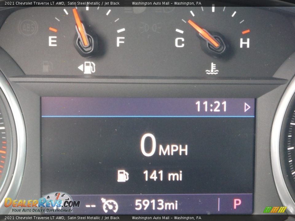 2021 Chevrolet Traverse LT AWD Satin Steel Metallic / Jet Black Photo #33
